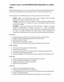 Analizis F.O.D.A. de SUPERMERCADOS PERUANOS S.A.