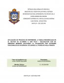 APLICACIÓN DE PROCESO DE ENFERMERÍA A FAMILIA RESIDENCIADA EN EL SECTOR DE ALTAMIRA II