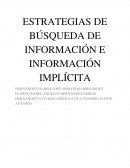 LAS ESTRATEGIAS DE BÚSQUEDA DE INFORMACIÓN E INFORMACIÓN IMPLÍCITA