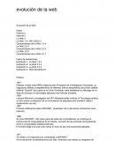 COMO ES QUE SUCEDIO LA EVOLUCIÓN WEB