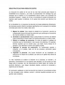 Reduccion de costes en la empresa.