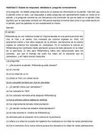 Habilidad 3: Estado de respuesta detallada la pregunta correctamente. Página 1