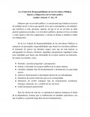 Una ley Federal de Responsabilidades de los Servidores Públicos Sujetos y obligaciones del servidor publico Análisis Artículo 47, 48 y 49