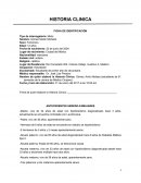 Historia clinica paciente pediatrico