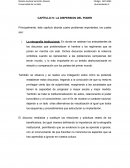 CAPÍTULO IV: LA DISPERSION DEL PODER