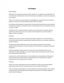 Elaboración de un proyecto para poder meter la empresa en un programa ya sea de gobierno o en uno privado para la obtención de recursos financieros. Página 1