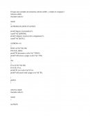 Ejemplo de estructura de codigo en C, usando estructura selectiva doble y simple.