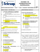 EXAMEN DE ADMINISTRACION EMPRESARIAL