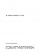 EL PRIMER PASO HACIA EL TEATRO