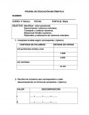 PRUEBA DE EDUCACIÓN MATEMÁTICA 4°