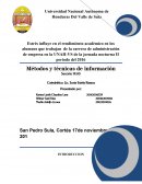 Estrés influye en el rendimiento académico en los alumnos que trabajan de la carrera de administración de empresa en la UNAH-VS de la jornada nocturna II periodo del 2016