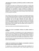 ¿Qué Factores han originado y permitido que perdure el conflicto armado en Colombia?