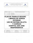 Plan de trabajo seguro