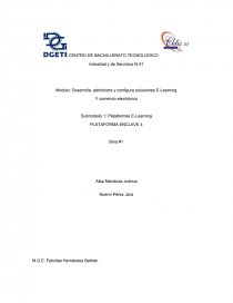 Desarrolla, administra y configura soluciones E-Learning. Página 1