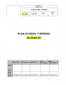 Plan de alcohol y drogas