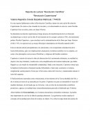 Reporte de Lectura “Revolución Científica” “Revolución Copernicana”