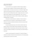 ÁREA DE FONOAUDIOLOGÍA Descripción de las condicione