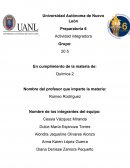 Actividad integradora 3 quimica 3