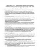 Calvo intenta mostrar lo importante que es el congreso en Argentina.