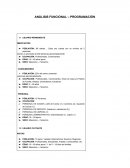 ANÁLISIS FUNCIONAL – PROGRAMACIÓN