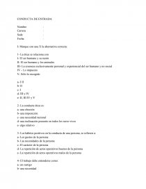 CONDUCTA DE ENTRADA. Página 1