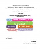 EL NUEVO MODELO SOCIAL TIENE CARACTER NETAMENTE SOCIALISTA Y PARTICIPATIVO, PERO LA ADMINISTRACIÓN NACE CON LA HUMANIDAD POR LO CUAL ES UNIVERSAL. SE ENCUENTRA PRESENTE EN TODOS LOS AMBITOS.