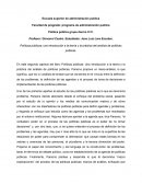 Políticas públicas; una introducción a la teoría y la práctica del análisis de políticas públicas
