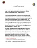 Preparación para una explosión de colores (Experimento)