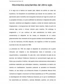 Movimientos estudiantiles del último siglo