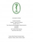 Tema: Requerimientos Funcionales y Requerimientos No Funcionales.