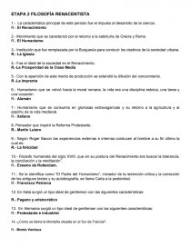 ETAPA 2 FILOSOFÍA RENACENTISTA. Página 1