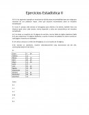 Ejercicios Estadística II