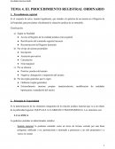 Es el conjunto de actos, tasados legalmente, que tienden a la práctica de un asiento en el Registro de la Propiedad, para proclamar oficialmente la situación jurídica de un inmueble.