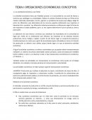 Tema 1 Operaciones Económicas: Conceptos