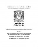 PREVIO 5: IDENTIFICACIÓN DE ACCESORIOS DE TUBERIAS E INSTRUMENTOS DE MEDICION DE UN EQUIPO