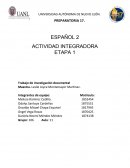 ETAPA 1 Trabajo de investigación documental