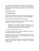 La seguridad de la información que debe haber en una base de datos