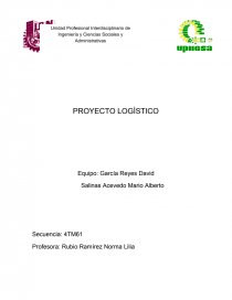 PROYECTO LOGÌSTICO Odisea Íntima Textil S.A de C.V. Página 1