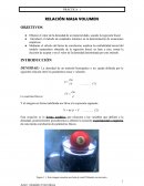 PRÁCTICA 1 RELACIÓN MASA VOLUMEN