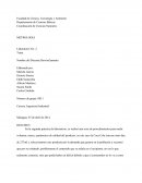 METROLOGIA Laboratorio No: 2