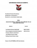 ANALISIS DE OFERTA Y DEMANDA EN EL MERCADO DE LAS AEROLINEAS MEXICANAS