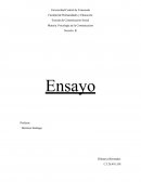 Escuela de Comunicación Social Materia: Psicología de la Comunicación
