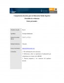 Competencias docentes para la Educación Media Superior Portafolio de evidencias