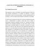 ¿Cuales son los principales aportes de la sociología a la enfermería?