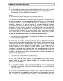 En los siguientes casos reconozca las debilidades del control interno. Luego señale, sintéticamente, para cada caso los problemas contables que las fallas puedan provocar y las recomendaciones.