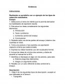 Ensayo, narración, síntesis, argumentación