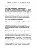 MEJORAMIENTO DE CONFIABILIDAD