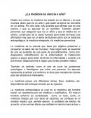 Ensayo ¿La medicina es ciencia o arte?