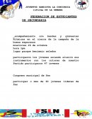 Participaron los jóvenes asiendo alusivo sus instrumentos con los colores de nuestro Partido participaron 47 jovenes