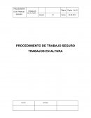 Procedimiento de trabajo en altura.